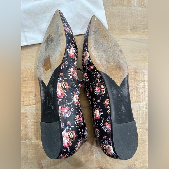 Tabitha Simmons floral Mary Jane flats ballet shoes size 41 - Picture 9 of 16